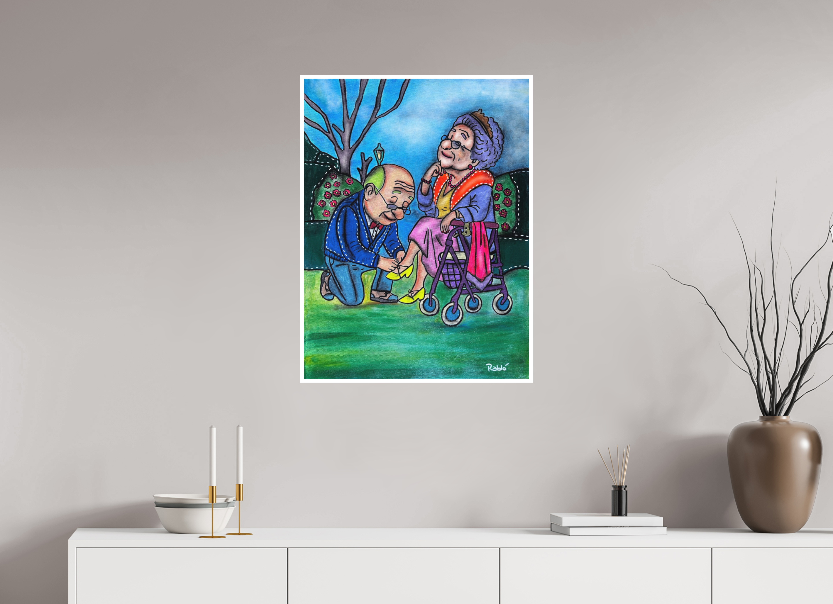 60 x 80 cm, Print Cinderella 80+ – Forever Series Art Print by Ditha de Rablo