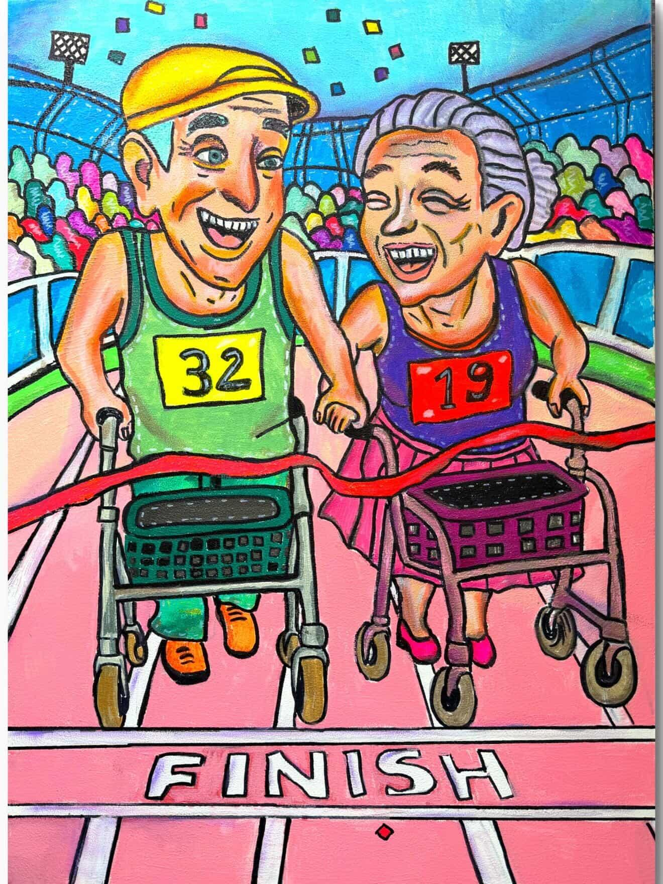 Finish Line – Forever Series Art Print by Ditha de Rablo