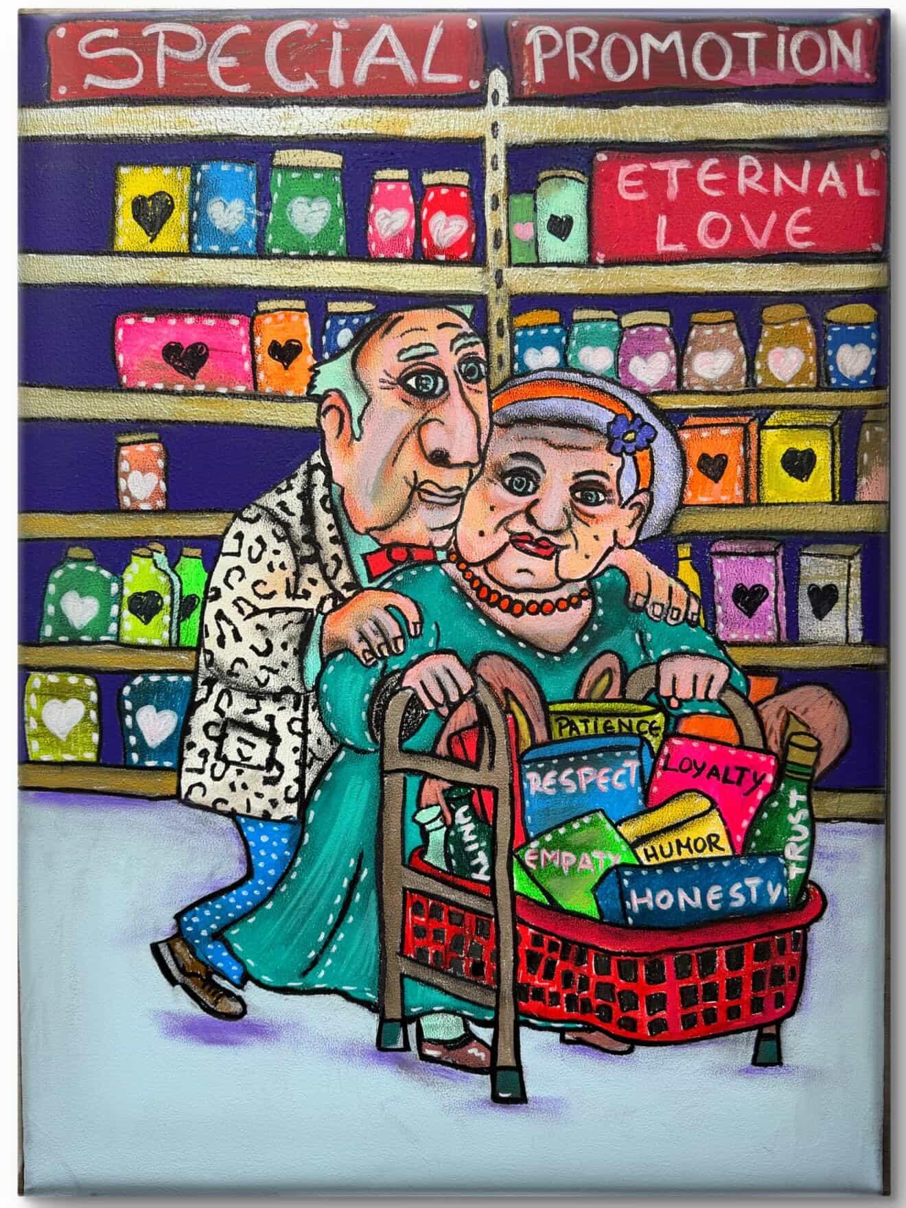 Groceries for the Heart – Forever Series Art Print by Ditha de Rablo