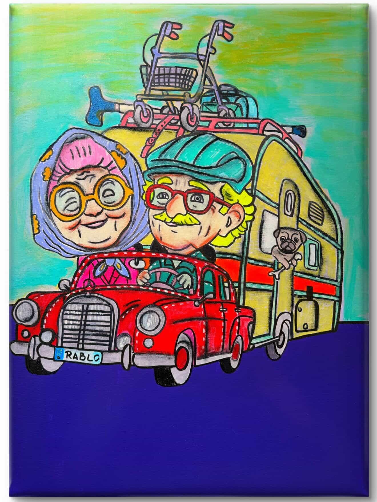 Walker Road Trip – Forever Series Art Print by Ditha de Rablo
