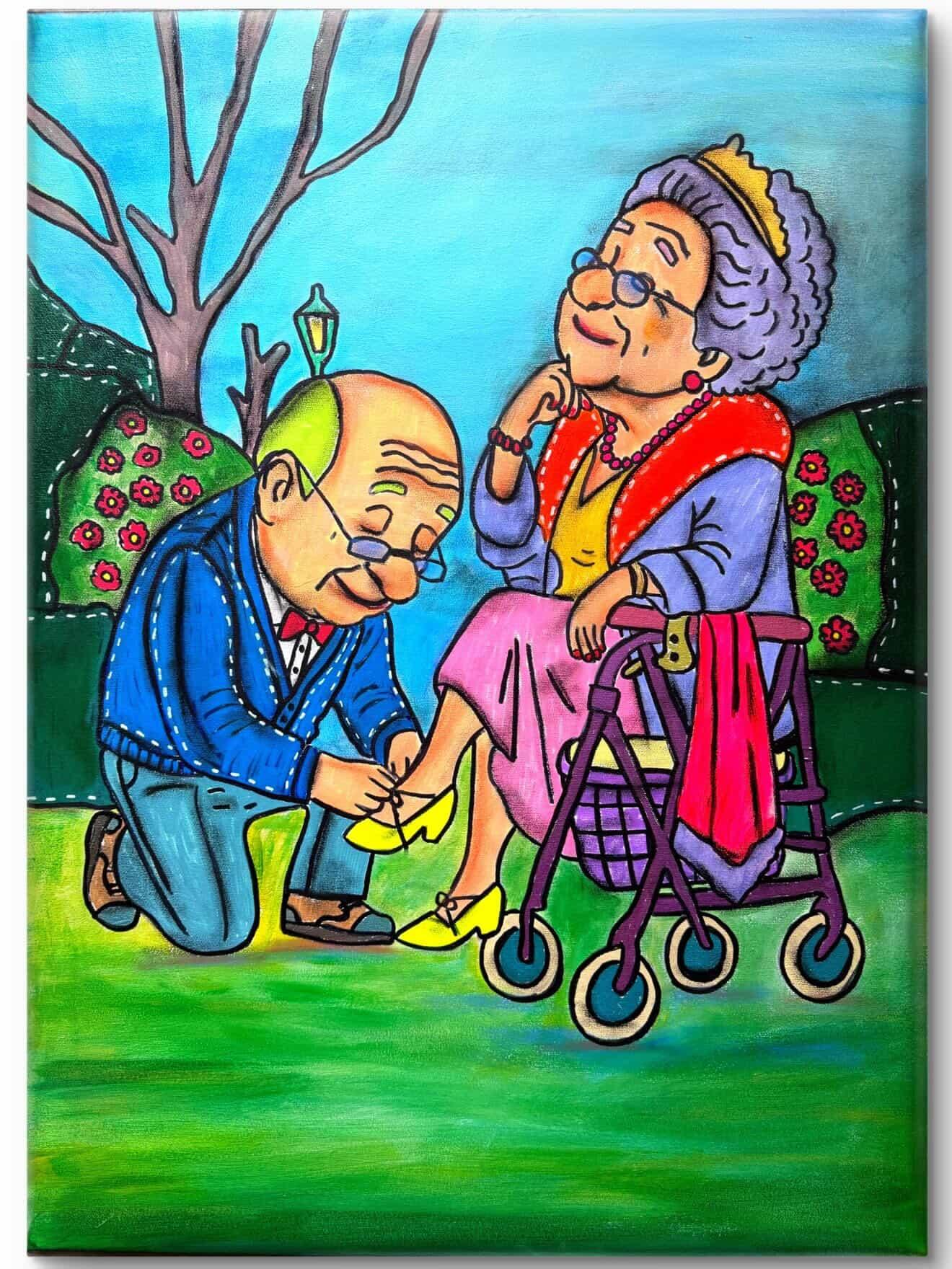 Cinderella 80+ – Forever Series Art Print by Ditha de Rablo