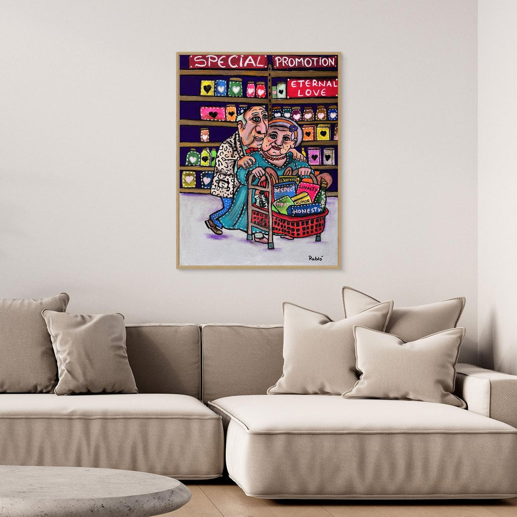 Einkauf fürs Herz-Forever Series Art Print by Ditha de Rablo  -