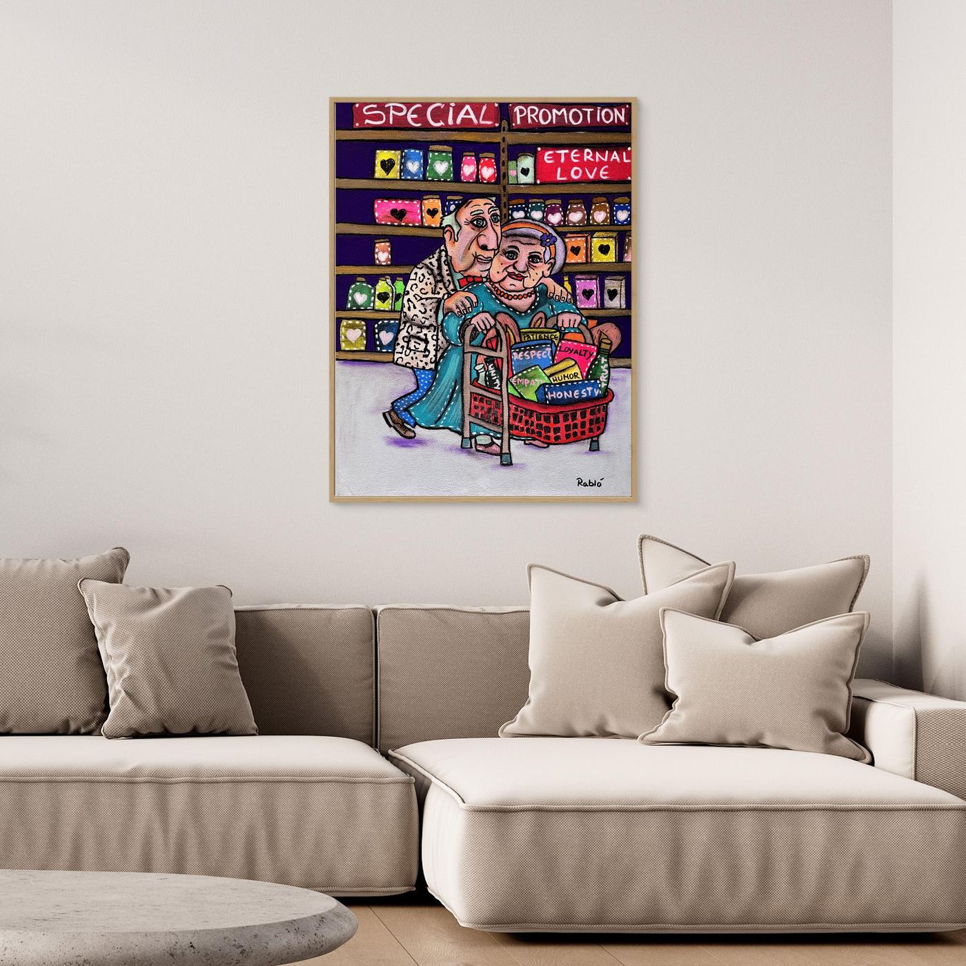 Einkauf fürs Herz-Forever Series Art Print by Ditha de Rablo  -