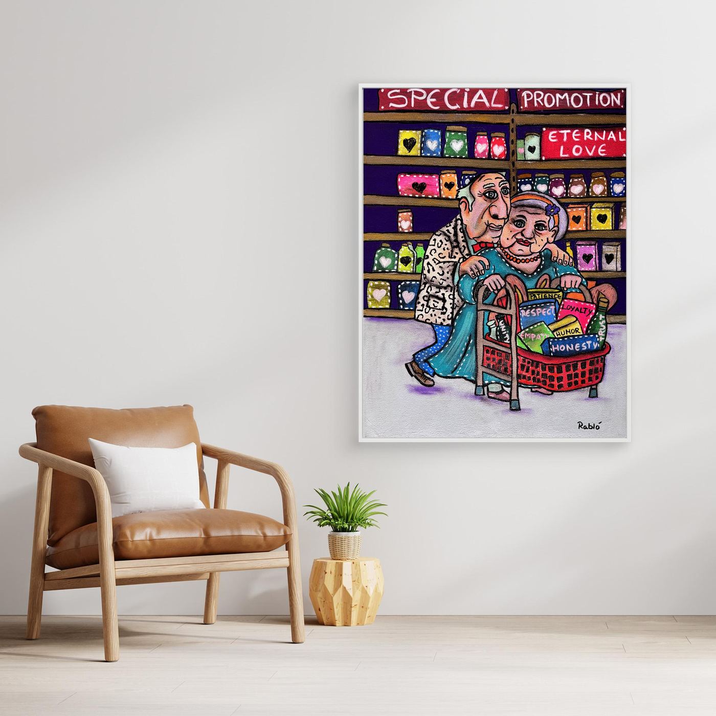Einkauf fürs Herz-Forever Series Art Print by Ditha de Rablo  -