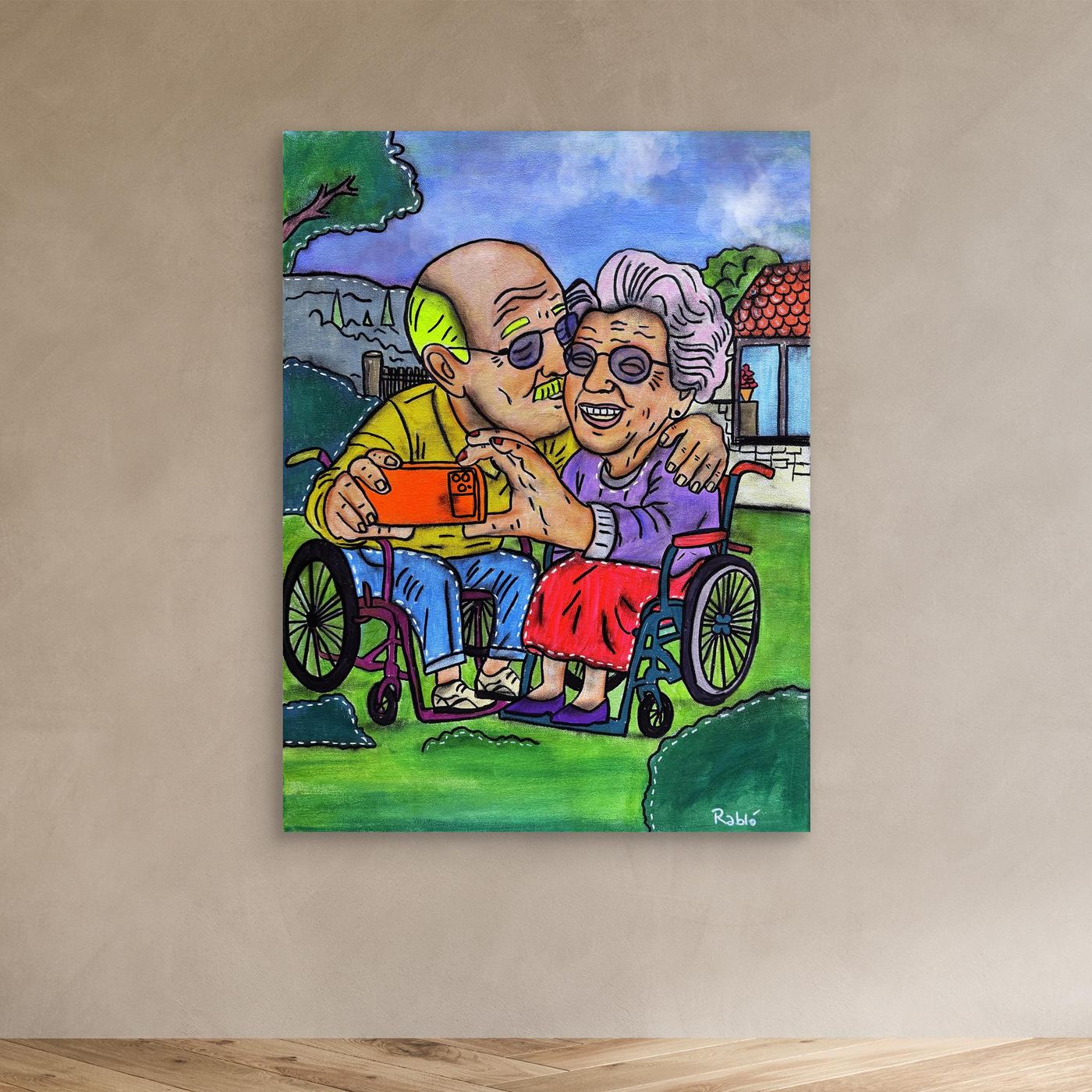Selfie-Zeit-Forever Series Canvas Art Print by Ditha de Rablo - Copy