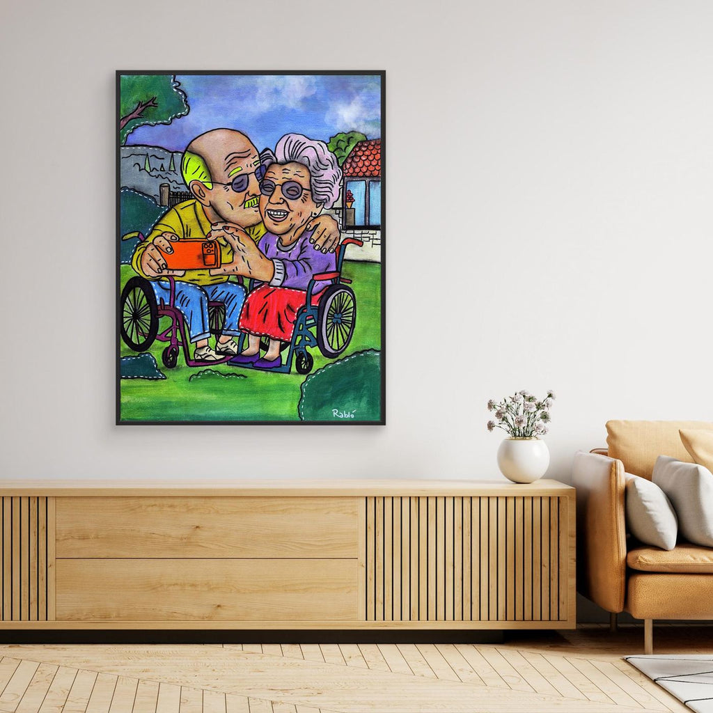 Selfie-Zeit-Forever Series Canvas Art Print by Ditha de Rablo - Copy