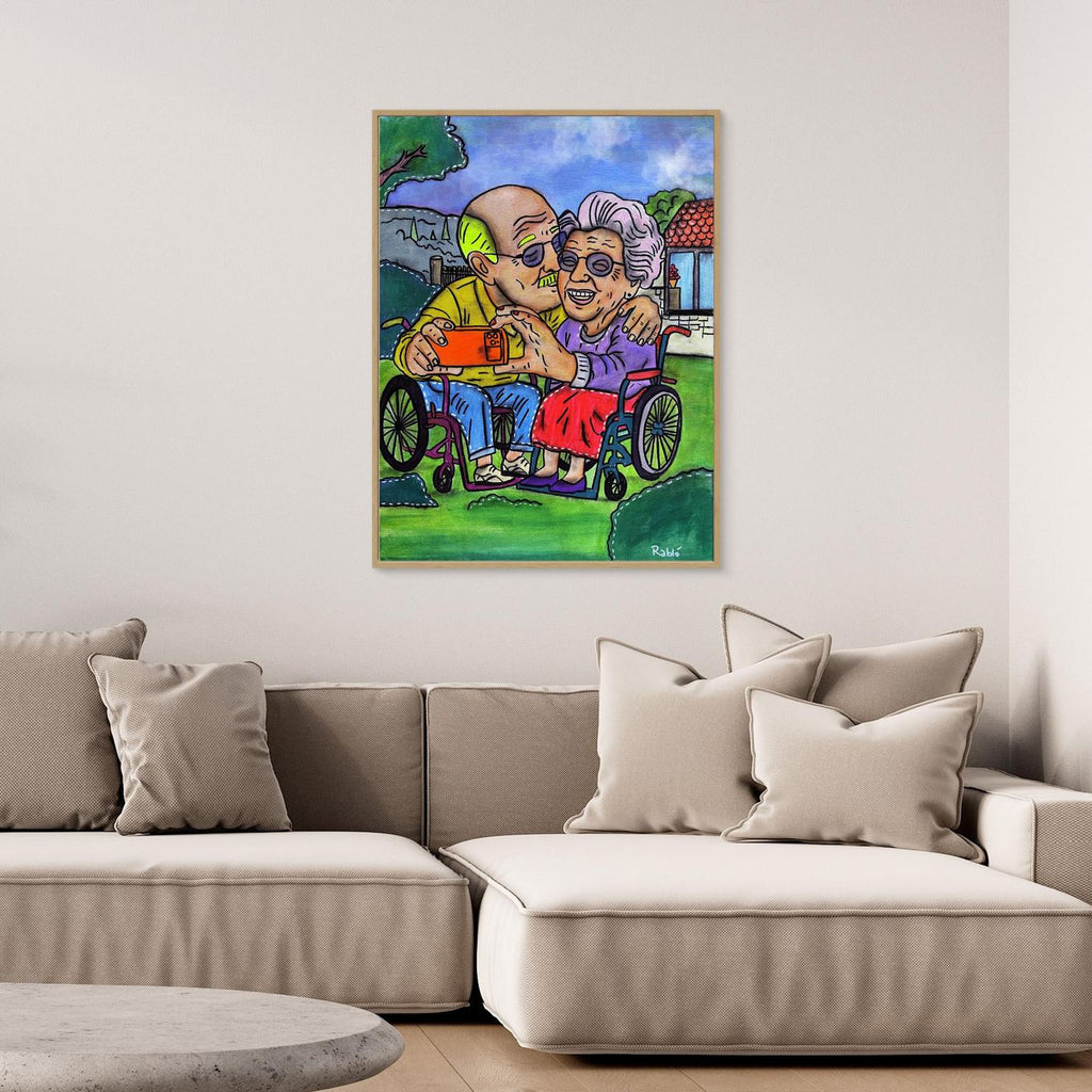 Selfie-Zeit-Forever Series Canvas Art Print by Ditha de Rablo - Copy