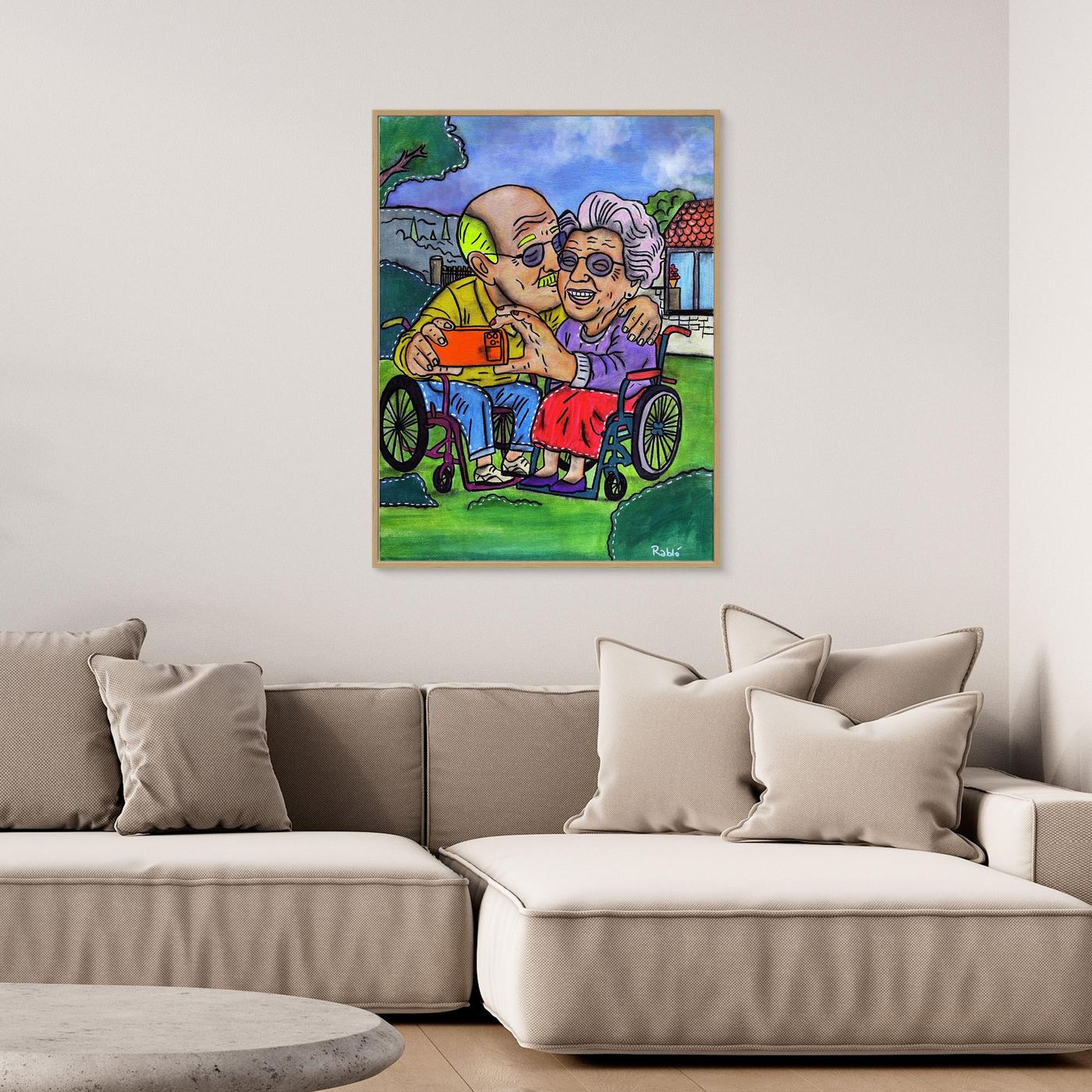 Selfie-Zeit-Forever Series Canvas Art Print by Ditha de Rablo - Copy