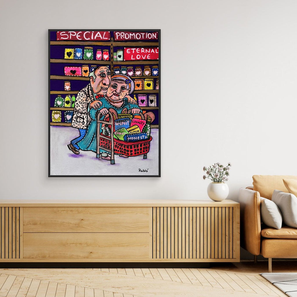 Einkauf fürs Herz-Forever Series Art Print by Ditha de Rablo  -