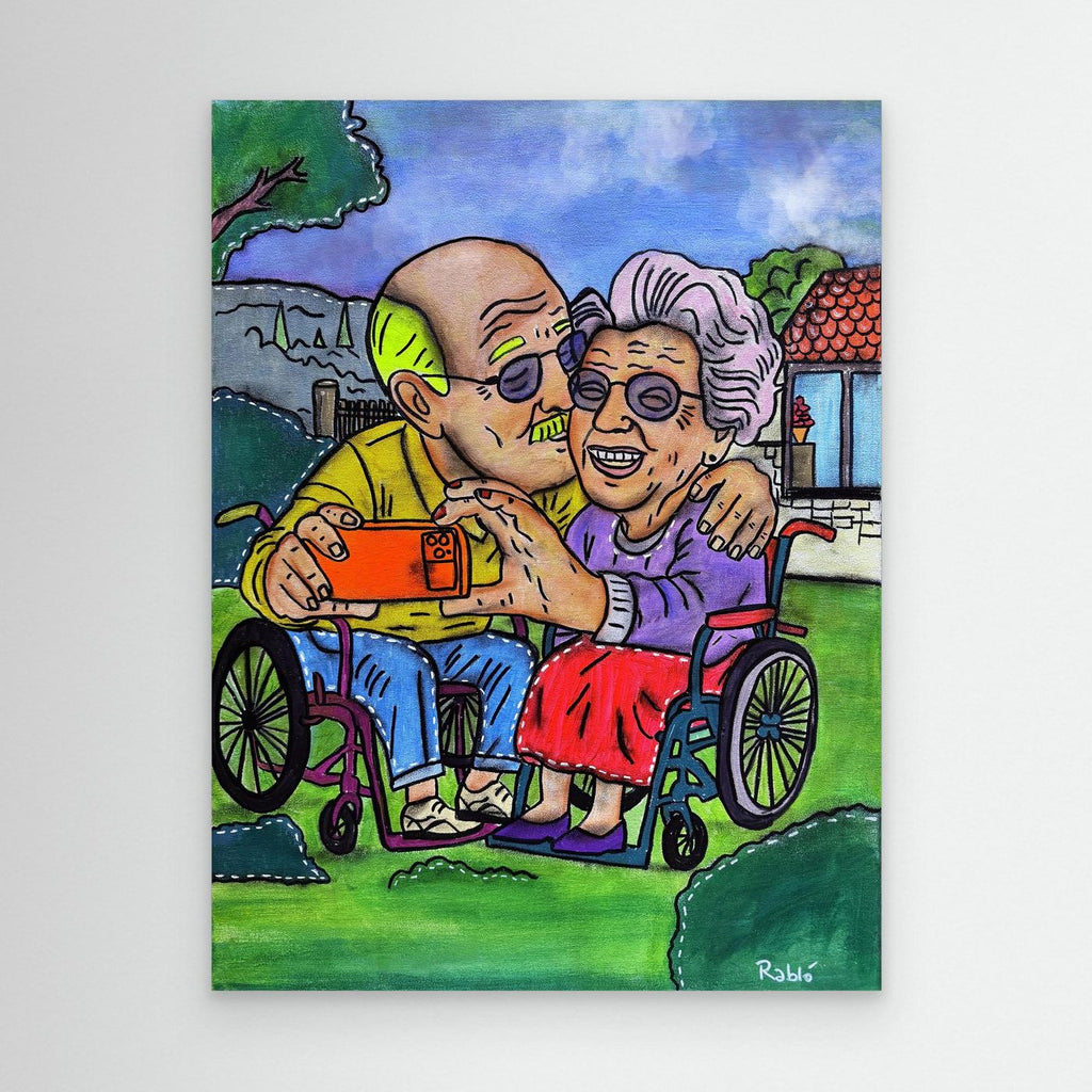 Selfie-Zeit-Forever Series Canvas Art Print by Ditha de Rablo - Copy