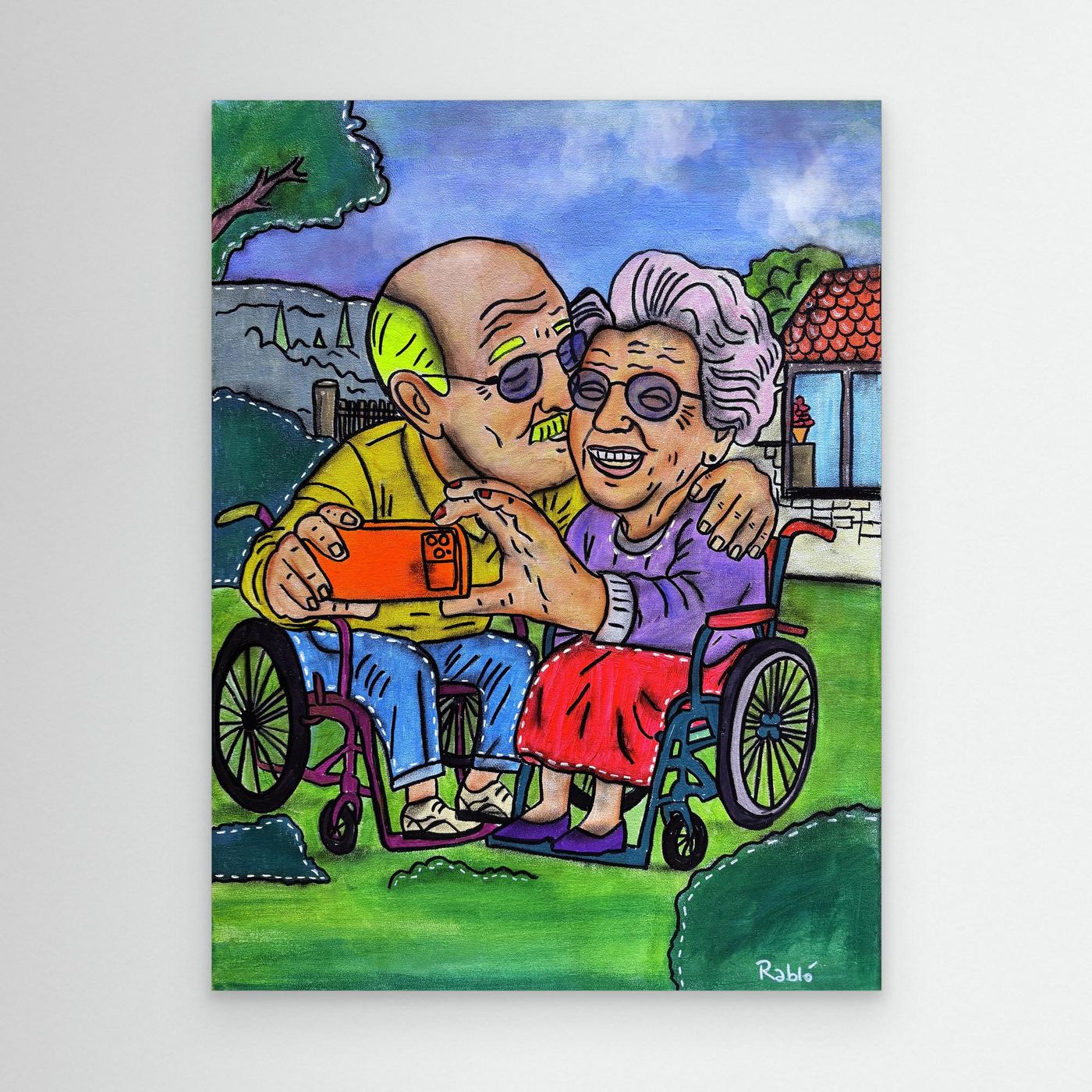 Selfie-Zeit-Forever Series Canvas Art Print by Ditha de Rablo - Copy