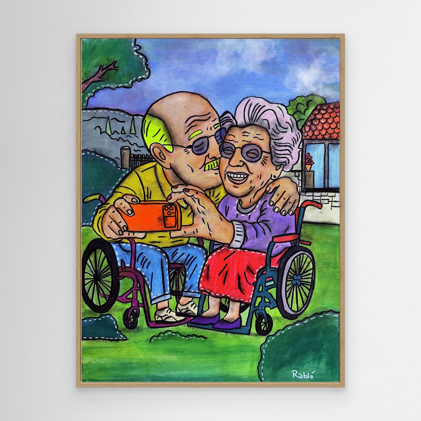 Selfie-Zeit-Forever Series Canvas Art Print by Ditha de Rablo - Copy