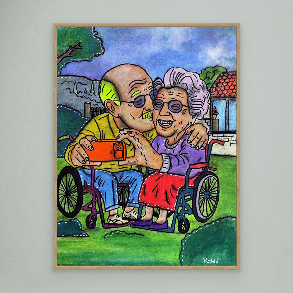 Selfie-Zeit-Forever Series Canvas Art Print by Ditha de Rablo - Copy