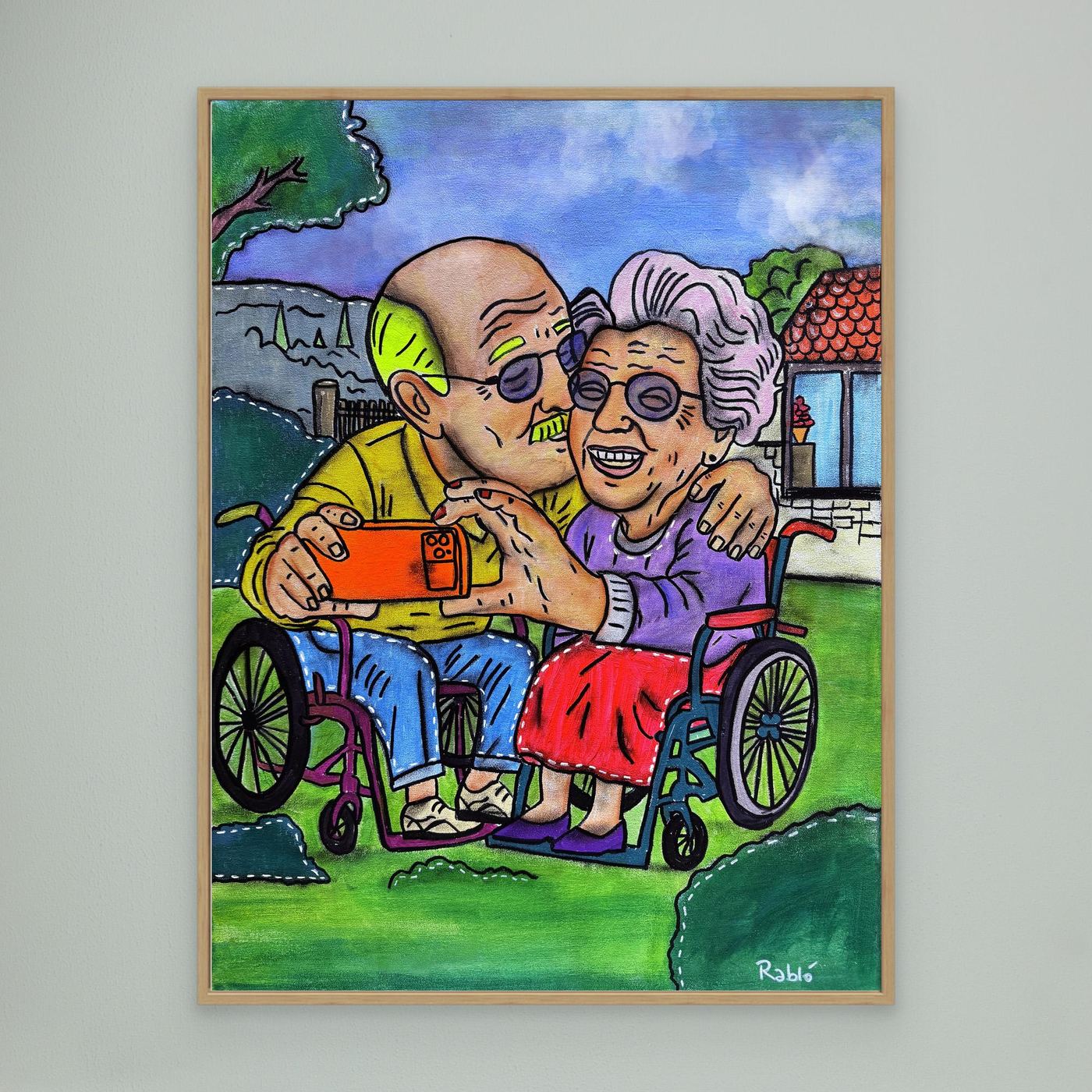 Selfie-Zeit-Forever Series Canvas Art Print by Ditha de Rablo - Copy