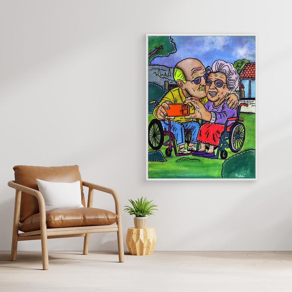Selfie-Zeit-Forever Series Canvas Art Print by Ditha de Rablo - Copy