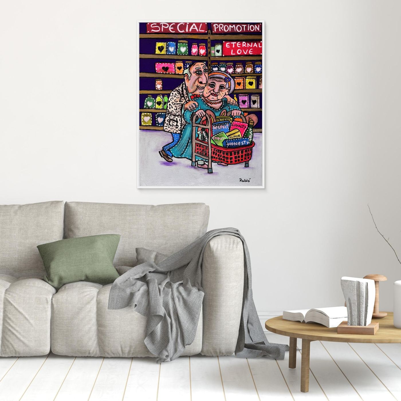 Einkauf fürs Herz-Forever Series Art Print by Ditha de Rablo  -