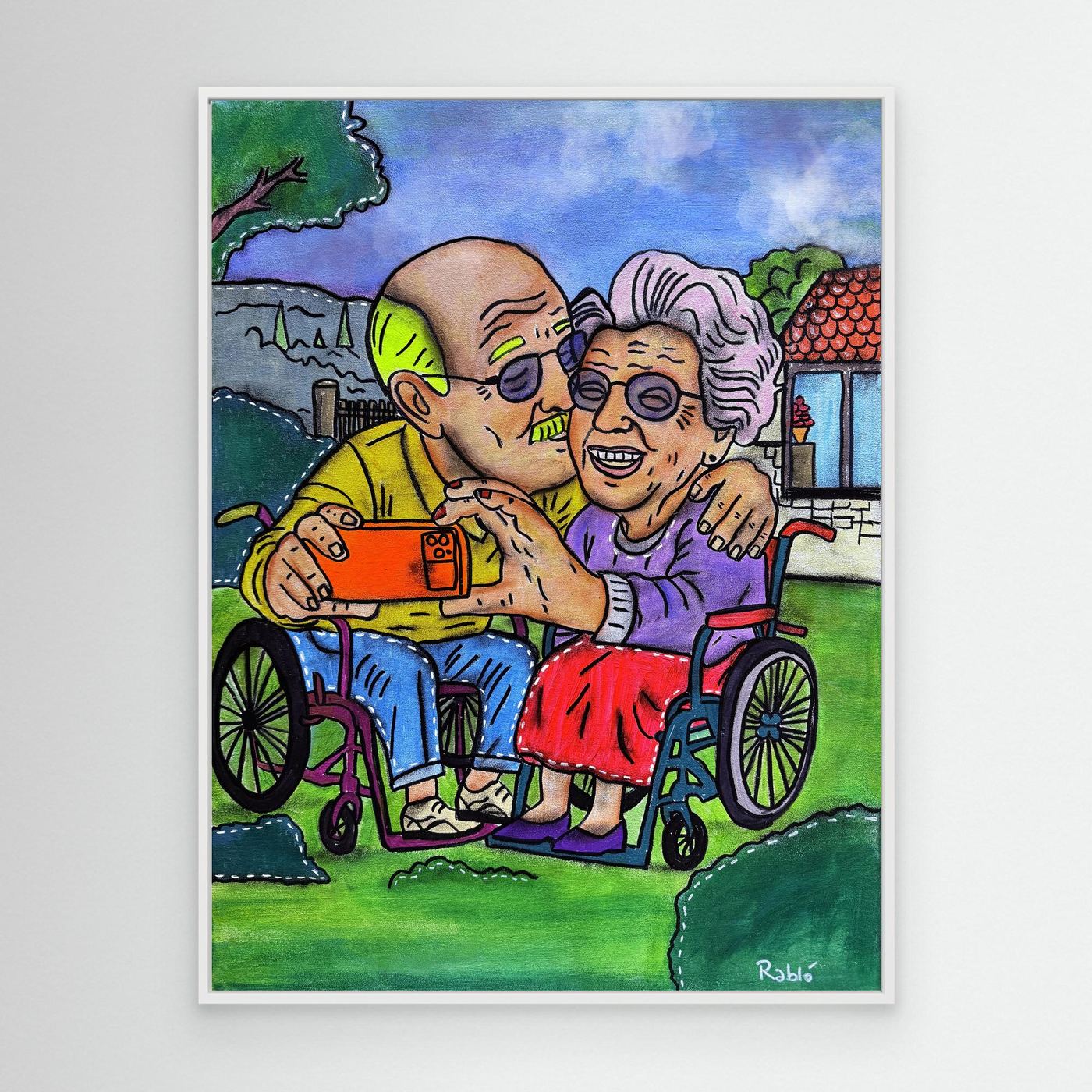 Selfie-Zeit-Forever Series Canvas Art Print by Ditha de Rablo - Copy