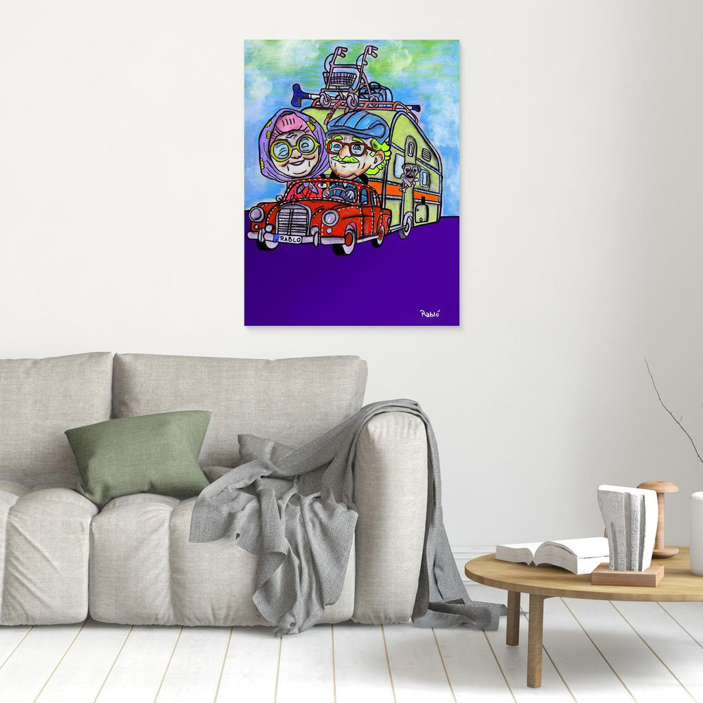 Rollator-Roadtrip-Forever Series Art Print by Ditha de Rablo