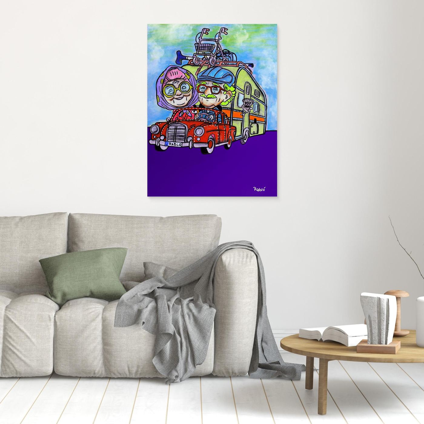 Rollator-Roadtrip-Forever Series Art Print by Ditha de Rablo