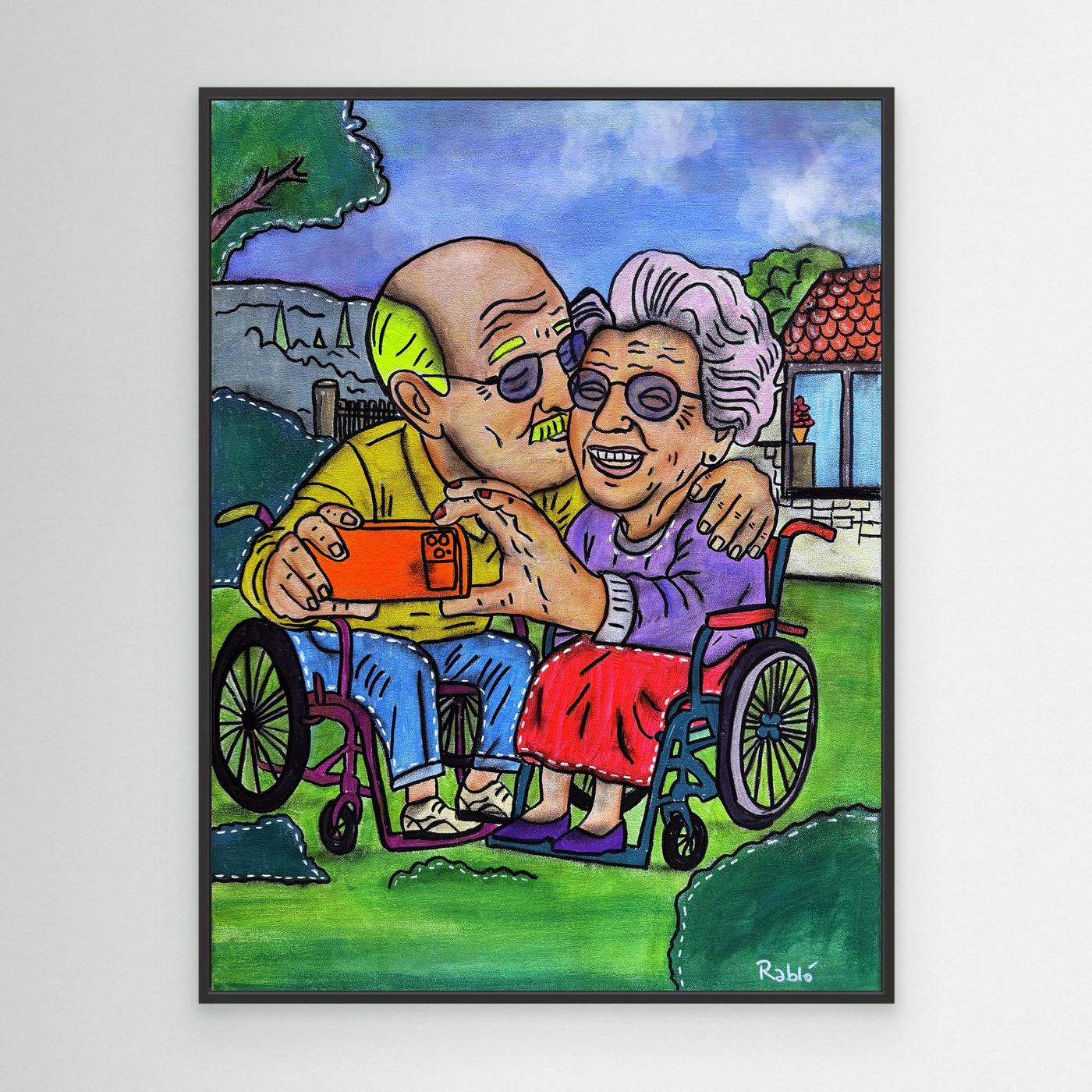 Selfie-Zeit-Forever Series Canvas Art Print by Ditha de Rablo - Copy